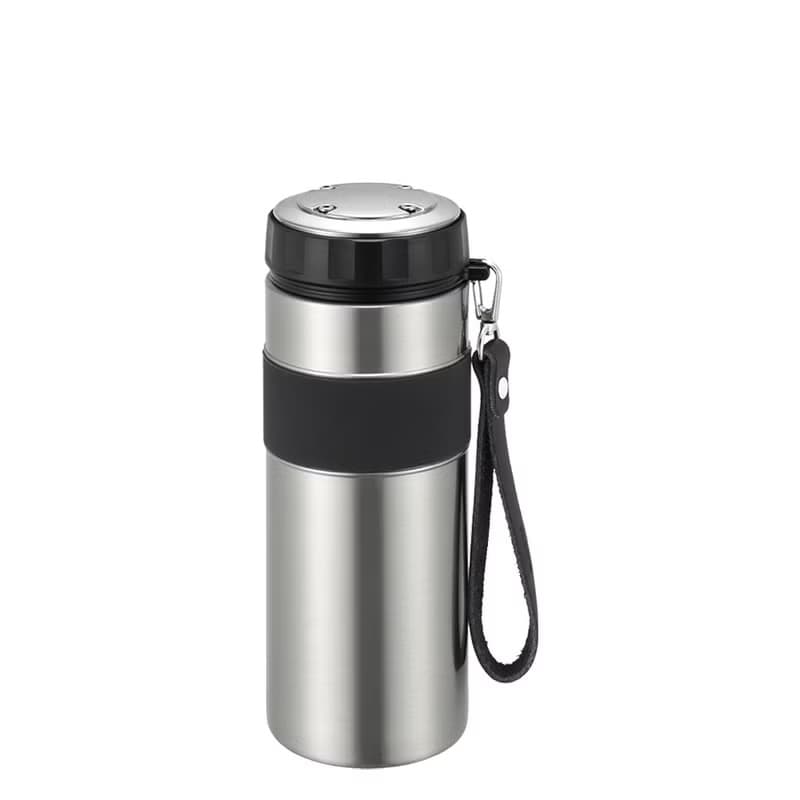 【孔雀Peacock】800ML 316不鏽鋼保冷保溫杯 高質感品味-品味黑