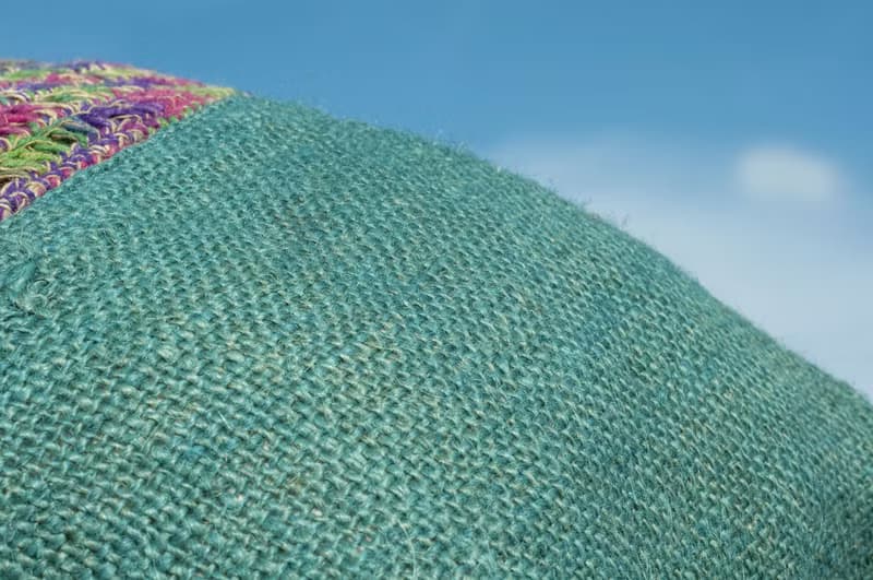 天然棉麻鉤織輕便包/斜背包/側背包/肩背包/購物袋/提袋-漸層彩虹