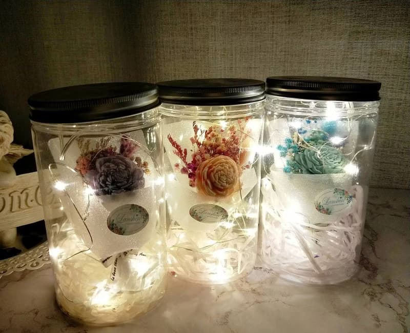 【藍芯手作】星光花束罐・乾燥花束・畢業花束・生日禮物・開幕禮