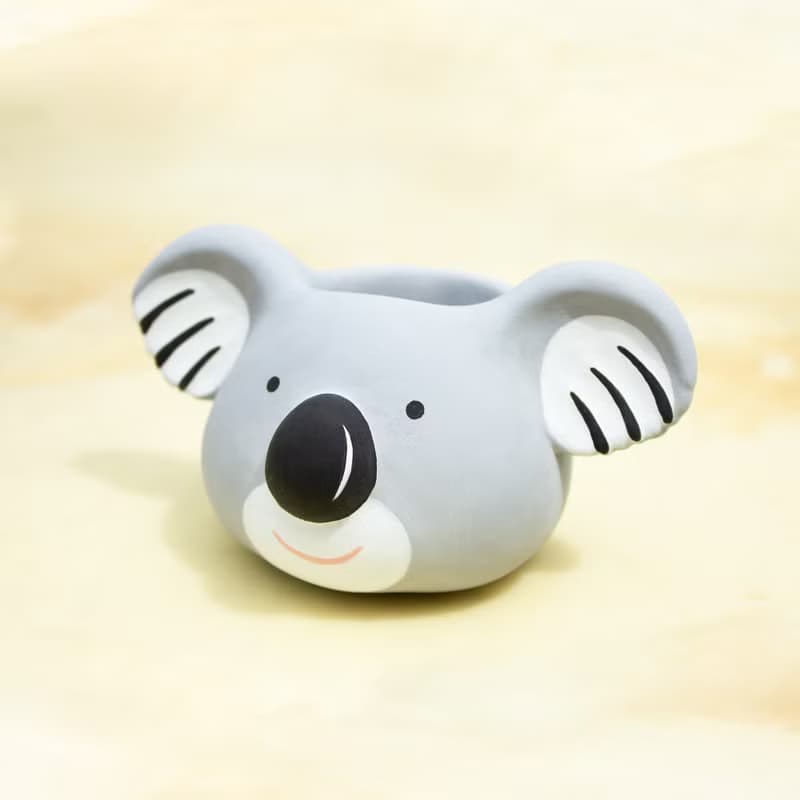 無尾熊Koala水泥盆器 夏日時光的療癒系盆栽