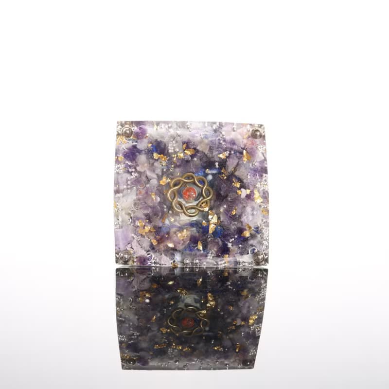 【情人節禮物】藍色漸層海洋生命之樹-奧剛金字塔Orgonite水晶療