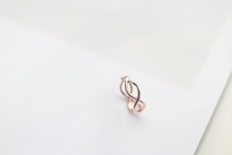 14K C Type Infinity Cuff Earring 無限耳夾耳環 耳骨夾 不褪色