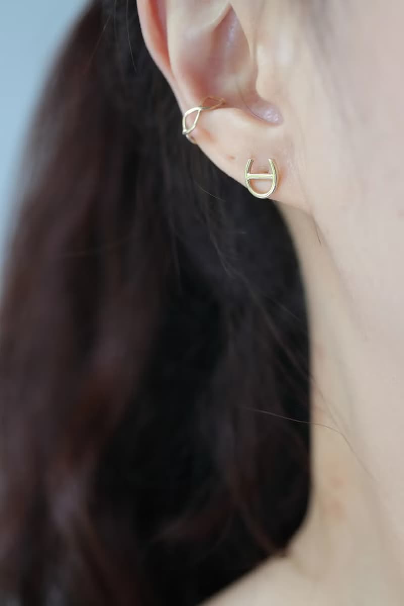 14K C Type Infinity Cuff Earring 無限耳夾耳環 耳骨夾 不褪色