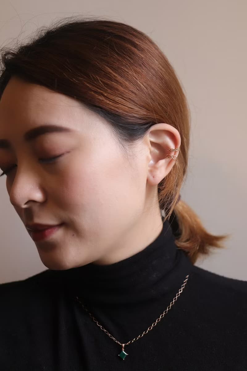 14K C Type Infinity Cuff Earring 無限耳夾耳環 耳骨夾 不褪色