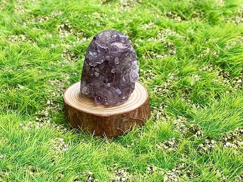 小小能量擺件-天然小小迷你紫晶鎮 紫水晶 辦公室 療癒 擺件