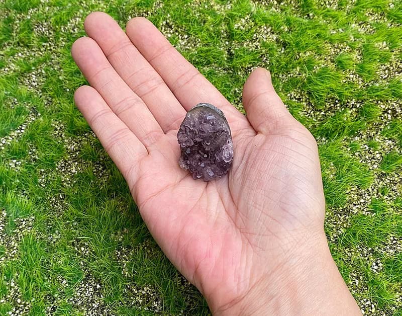小小能量擺件-天然小小迷你紫晶鎮 紫水晶 辦公室 療癒 擺件