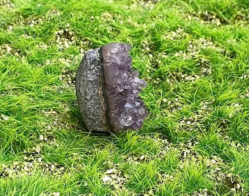 小小能量擺件-天然小小迷你紫晶鎮 紫水晶 辦公室 療癒 擺件