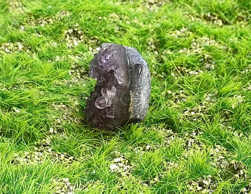 小小能量擺件-天然小小迷你紫晶鎮 紫水晶 辦公室 療癒 擺件