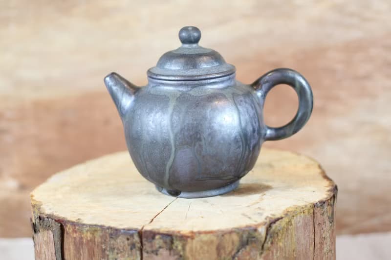 【送禮好物】柴燒天目釉 手工茶壺 名家葉敏祥手工作品
