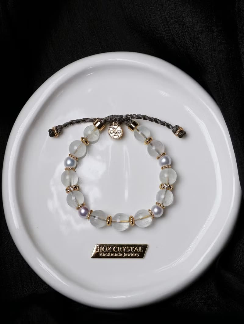 樸石系列 特雷維 拉絲綠螢石 天然珍珠