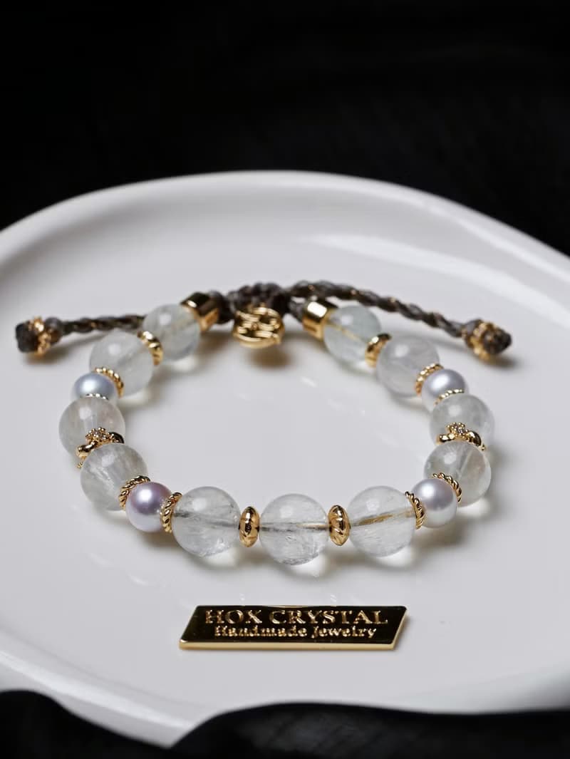 樸石系列 特雷維 拉絲綠螢石 天然珍珠