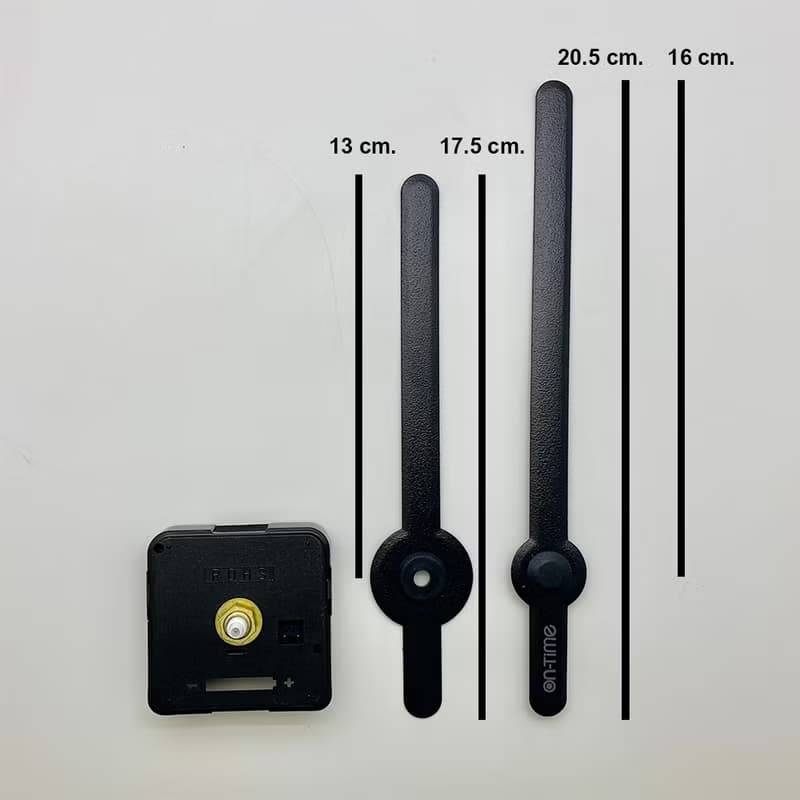 Spare Part Clock Sweep Movement and Clock Hand V2MH Black Silver