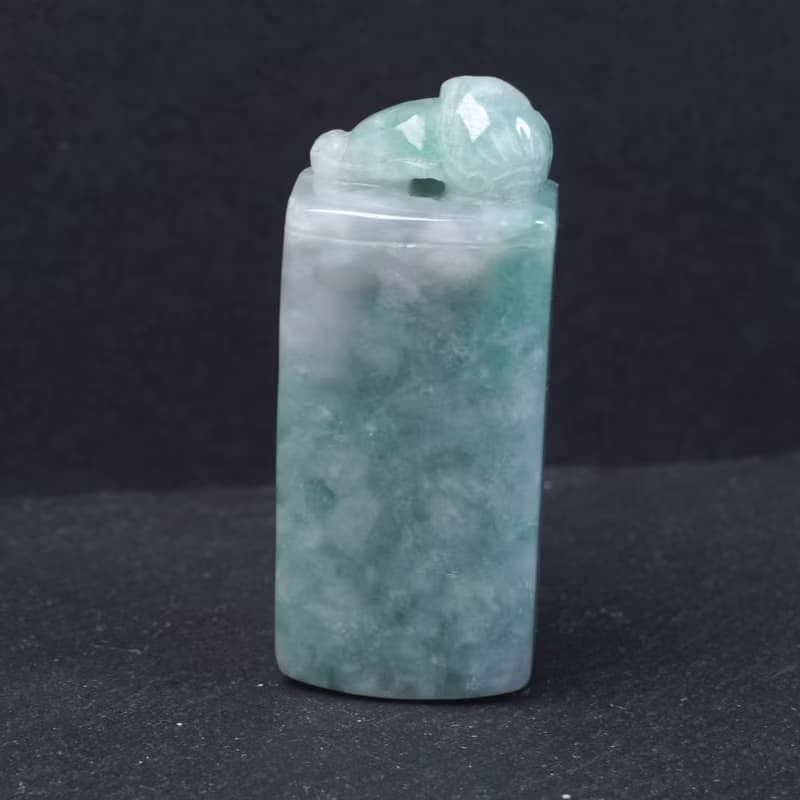 飄花翡翠印章 | 天然緬甸玉A貨翡翠 | 送禮