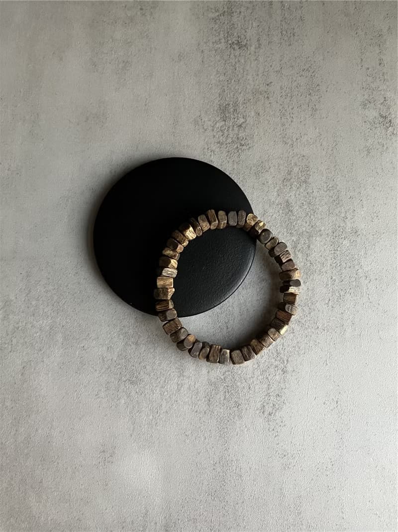 【炸隨形重油款】天然大王棋楠沉香單圈手串7mm