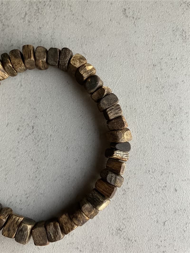 【炸隨形重油款】天然大王棋楠沉香單圈手串7mm