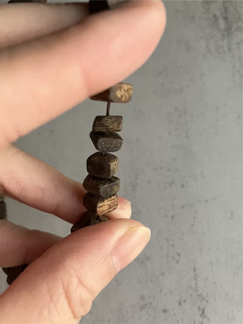 【炸隨形重油款】天然大王棋楠沉香單圈手串7mm