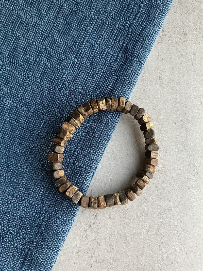 【炸隨形重油款】天然大王棋楠沉香單圈手串7mm