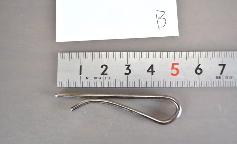 Titanium tie bar・純チタンネクタイピン・荒し鎚目・受注生産