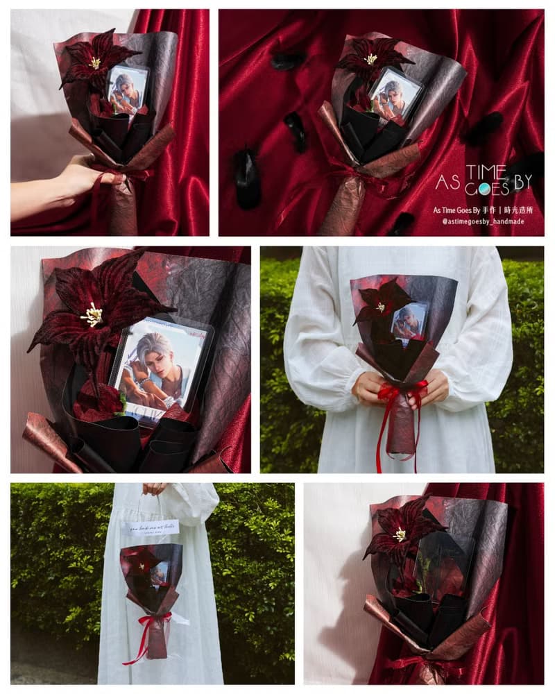 獵人小姐的婚約 徹骨之愛 主題概念手作毛根花束贈1ml Evol試香瓶