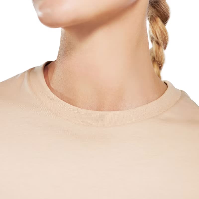 北歐極簡 - 100%有機棉經典圓領T恤 / 素Tee / T-shirt 女(奶茶)