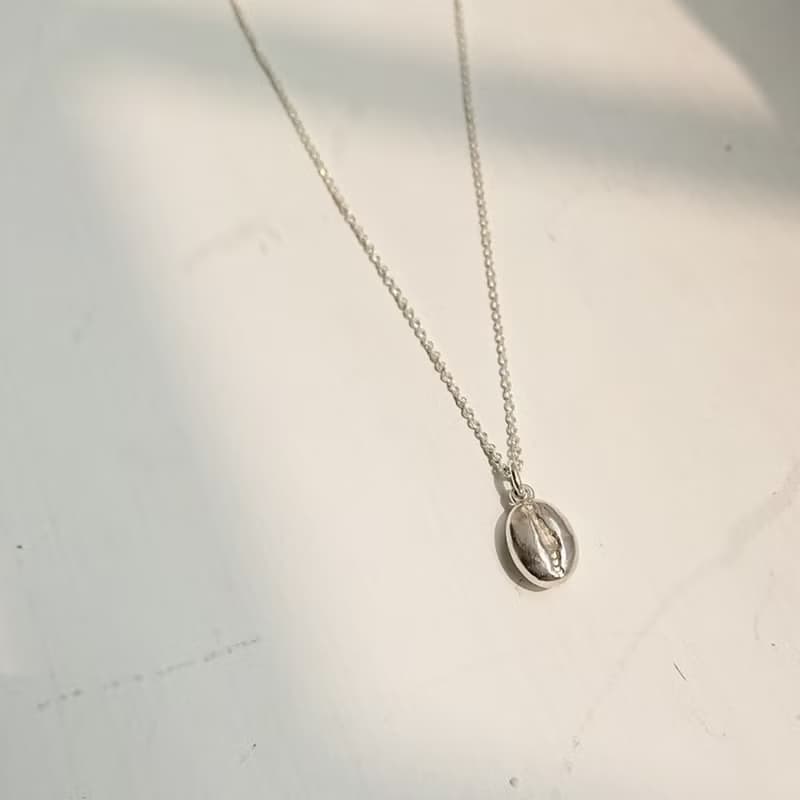 咖啡系 -耶加雪菲- 咖啡豆項鍊 鎖骨鍊 手作飾品