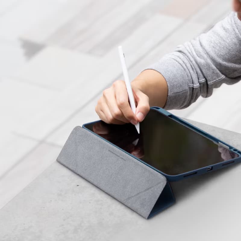 iPad Air 5/4 10.9吋 Moven 磁吸帶筆槽透明保護套(4色)