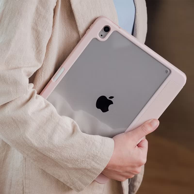 iPad Air 5/4 10.9吋 Moven 磁吸帶筆槽透明保護套(4色)