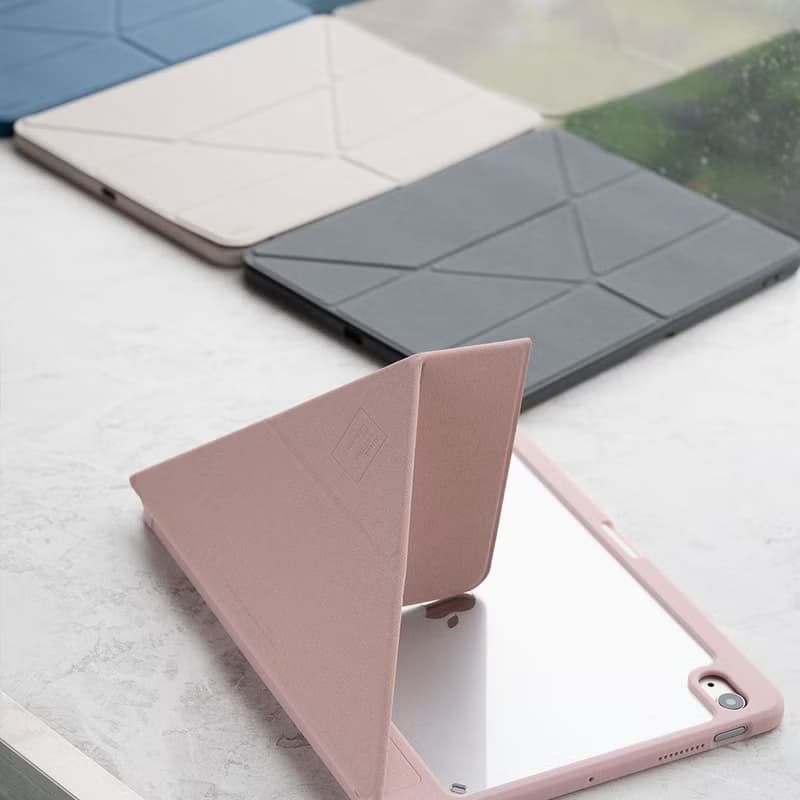 iPad Air 5/4 10.9吋 Moven 磁吸帶筆槽透明保護套(4色)