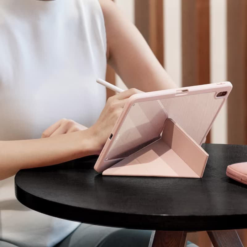 iPad Air 5/4 10.9吋 Moven 磁吸帶筆槽透明保護套(4色)