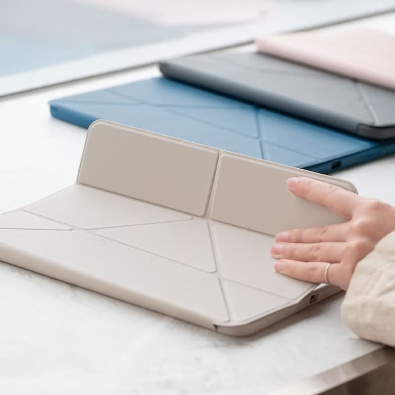 iPad Air 5/4 10.9吋 Moven 磁吸帶筆槽透明保護套(4色)