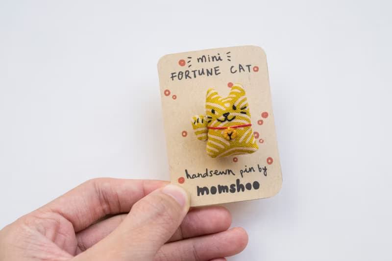 招財貓胸針 fortune cat mini brooch pin