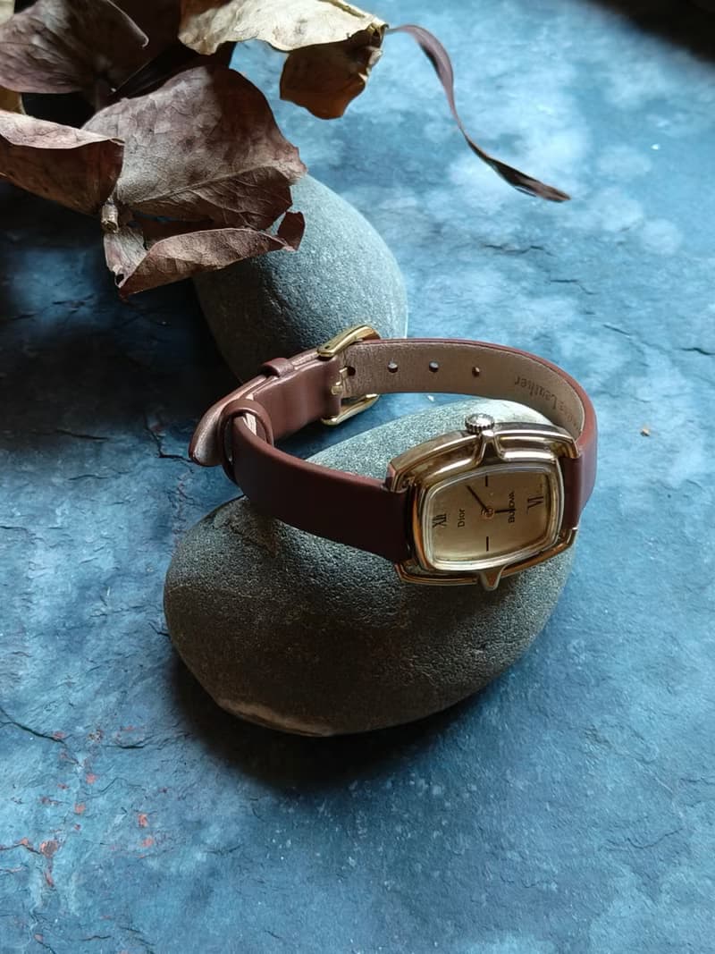 Dior 稀有款 皮帶古董錶 機械手上鍊錶 manual winding