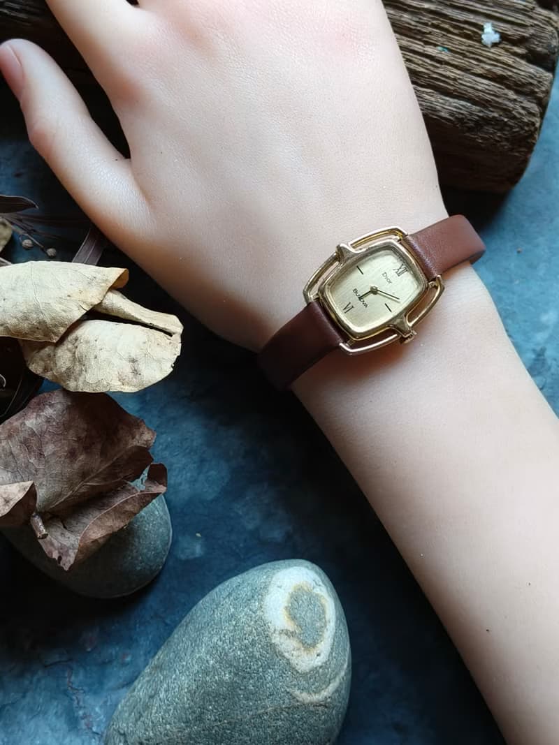 Dior 稀有款 皮帶古董錶 機械手上鍊錶 manual winding