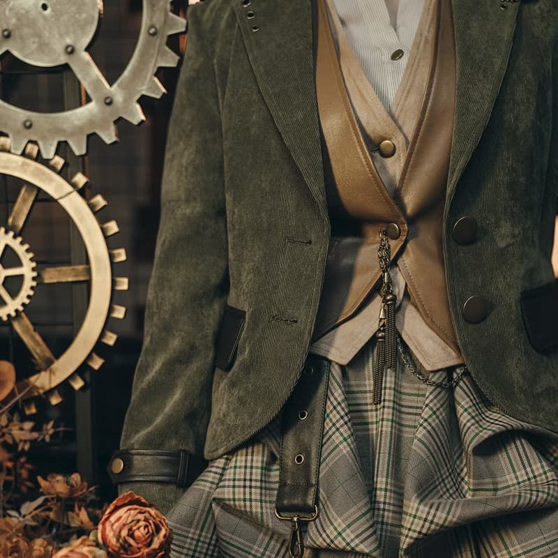 蒸汽朋克 Mr. Yi's Steamland 西服 西裝 馬甲配件 復古 懷表鏈