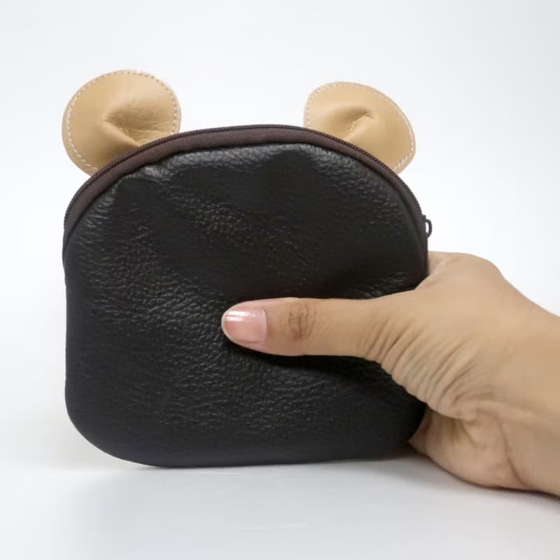 【雙11折扣】Tiger coin purse small synthetic leather bag with zip.various card pocket