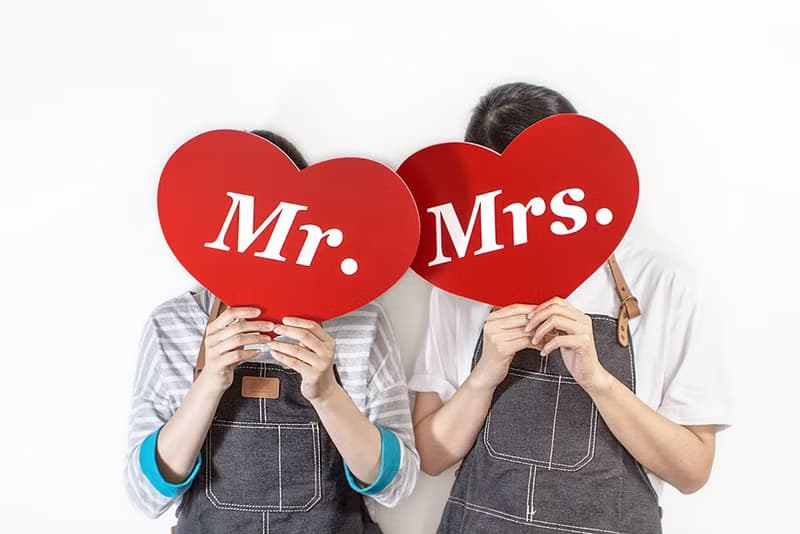 拍照道具- Mr.+Mrs. Double love 手拿板 | 婚紗外景攝影 婚紗照
