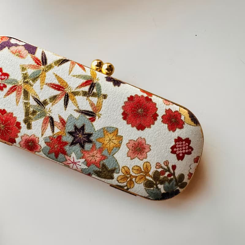 日本花藝眼鏡盒/筆盒/首飾盒