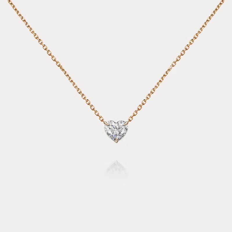 Corazón | 0.25ct 完美心型切割鑽石(Heart Cut)天然鑽石18K項鍊
