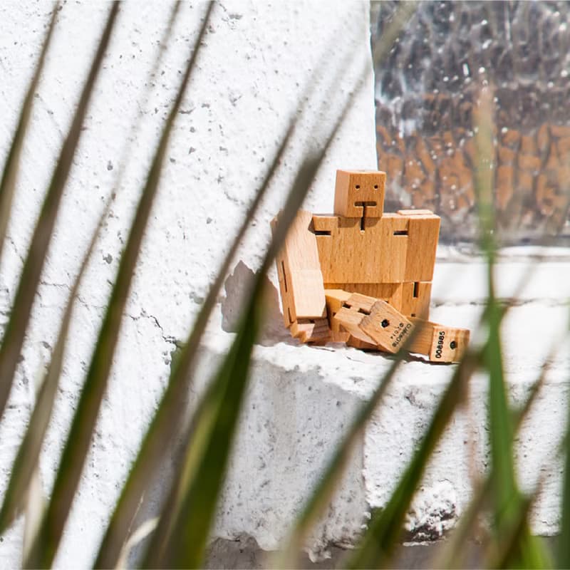 Cubebot 酷比人【經典小型】木製變形積木機器人 益智設計玩具