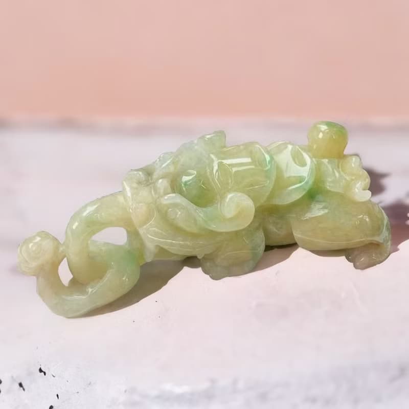 【招財神獸】三彩翡翠貔貅項鍊 | 天然緬甸玉翡翠A貨 | 送禮