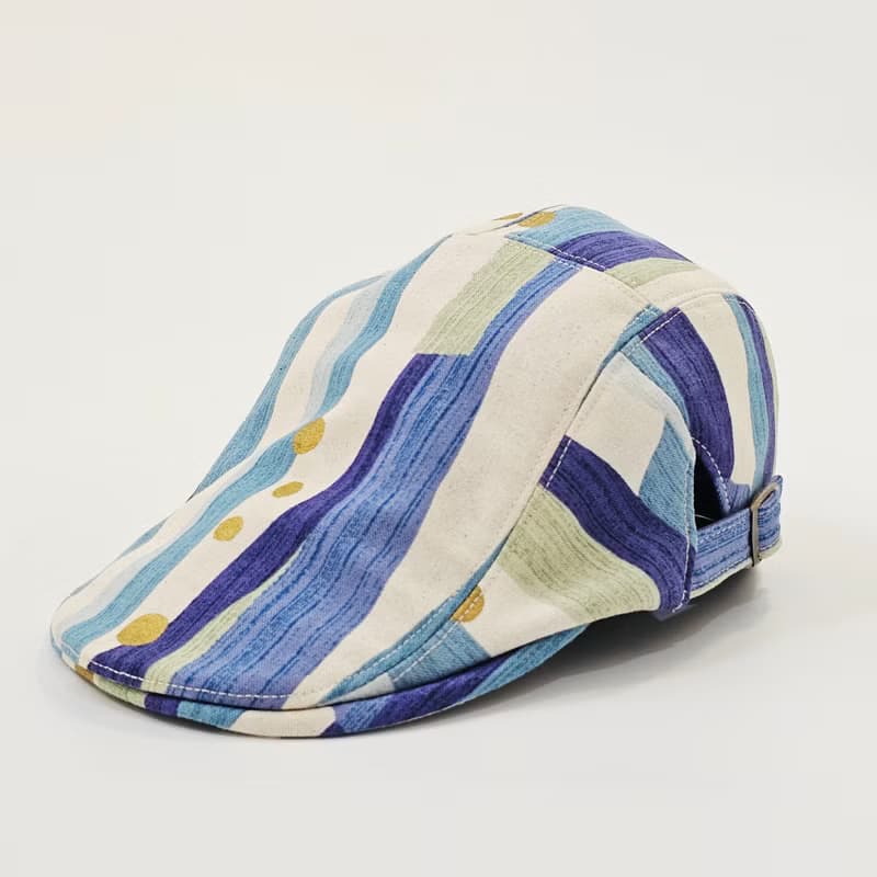 【HiGh MaLi】狩獵帽 | 小偷帽 | 文青藍條紋#日系#搭配#日本布