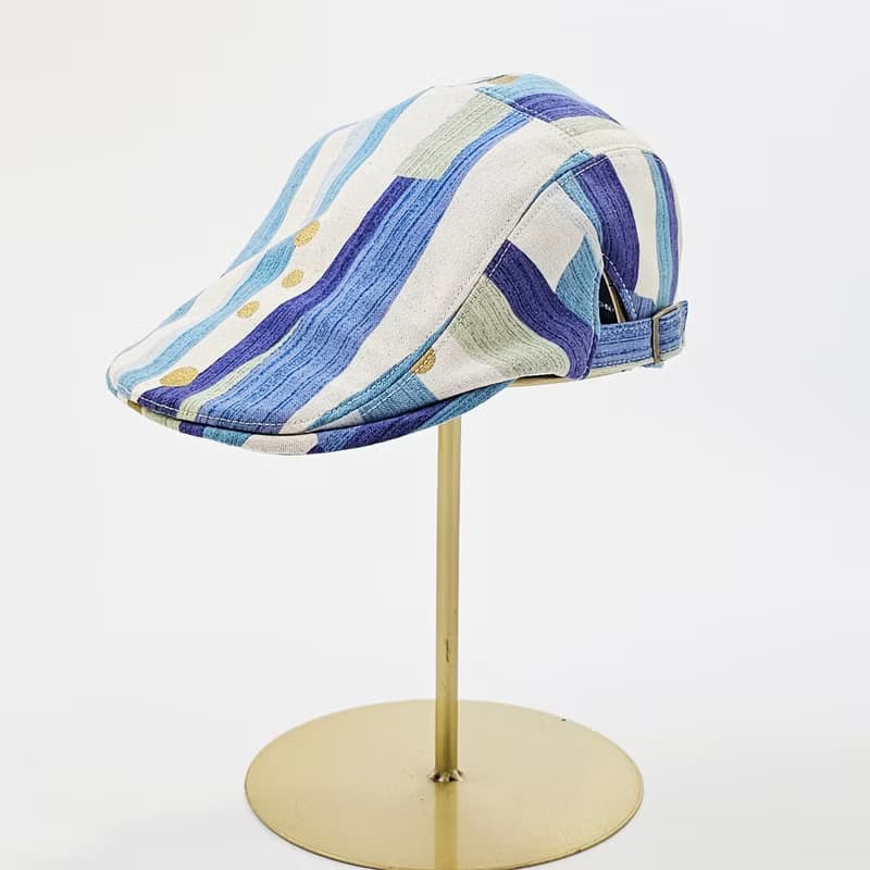 【HiGh MaLi】狩獵帽 | 小偷帽 | 文青藍條紋#日系#搭配#日本布