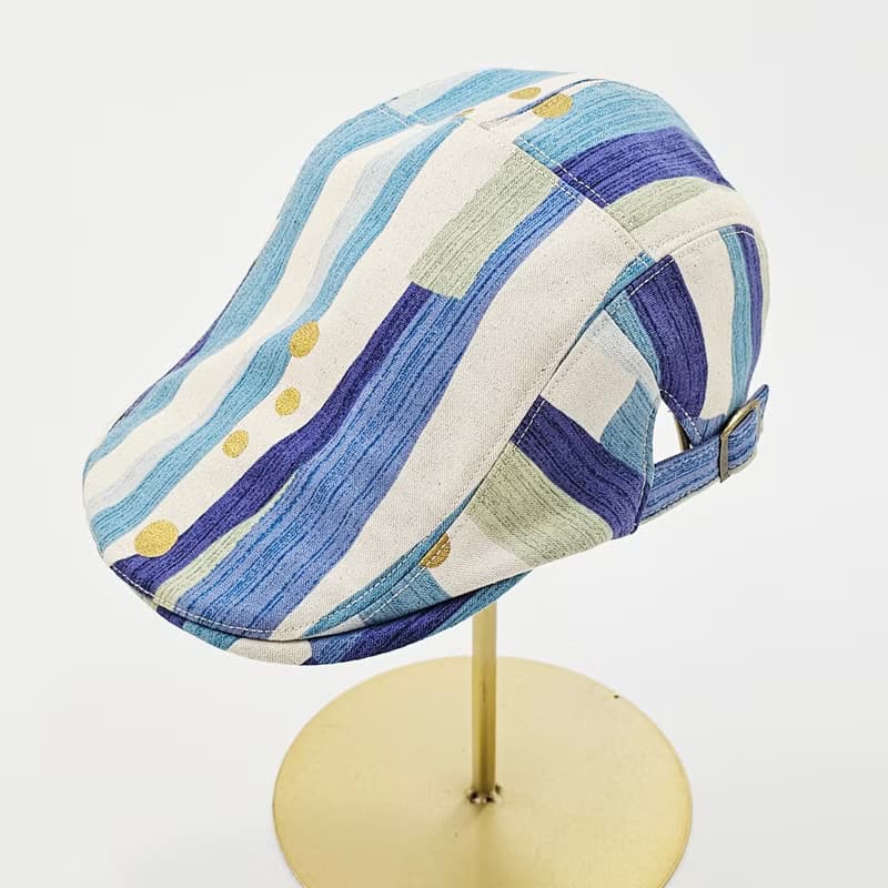 【HiGh MaLi】狩獵帽 | 小偷帽 | 文青藍條紋#日系#搭配#日本布