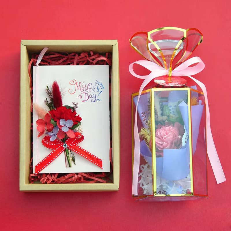 Goody Bag-永生花卡片+擴香花束禮盒(大) 謝師禮物