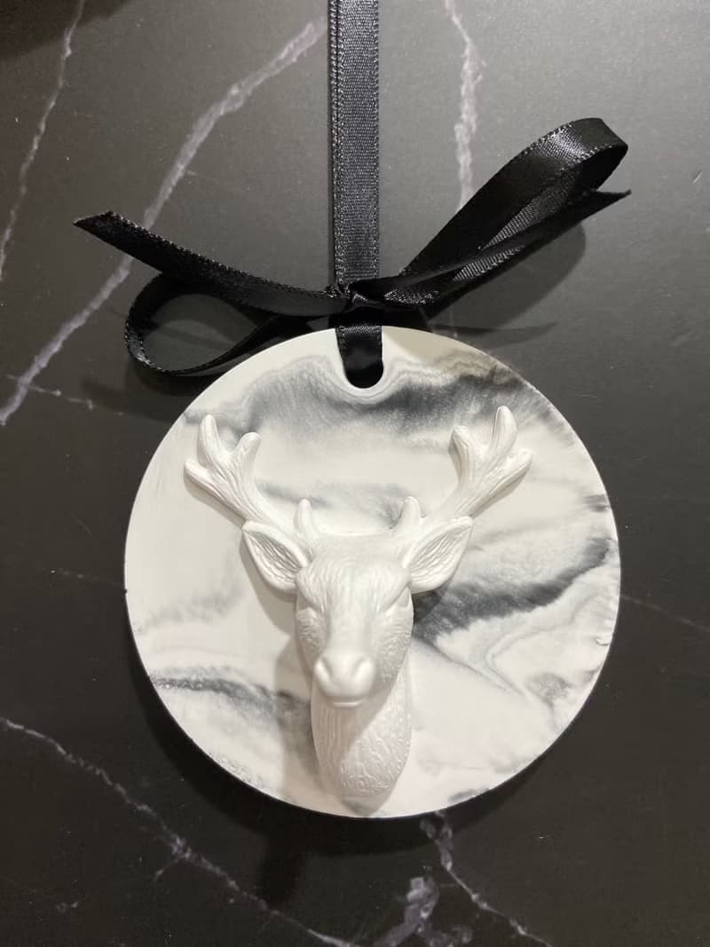 一鹿平安擴香石 吊掛款 動物系列 手作細工-聖誕禮物 送禮首選