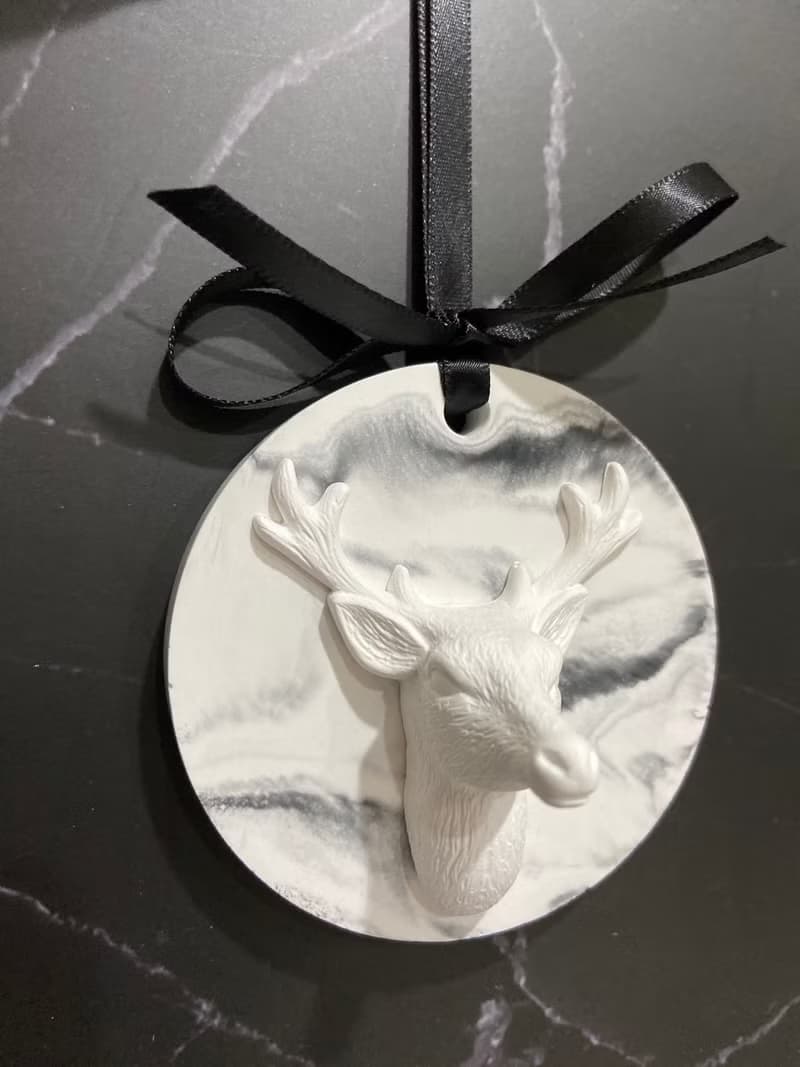 一鹿平安擴香石 吊掛款 動物系列 手作細工-聖誕禮物 送禮首選