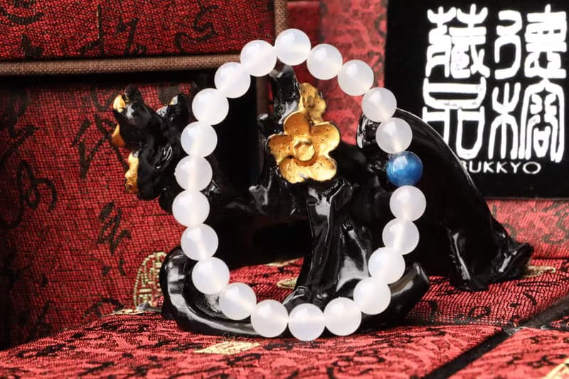 原礦白瑪瑙手珠 8mm 藍晶石隔珠 父親節禮物 白玉髓手鍊 設計