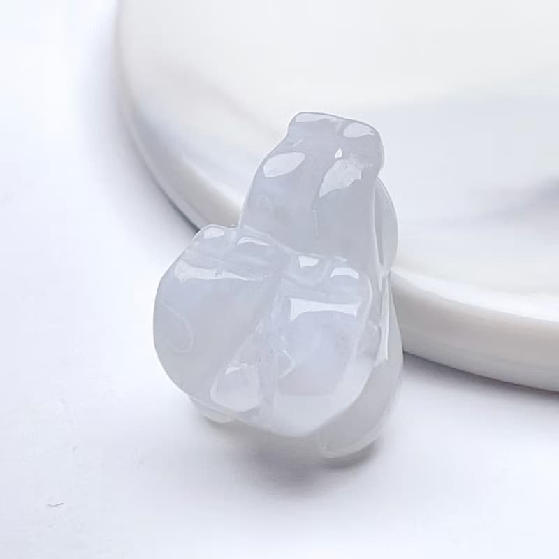【錢兔似錦】冰糯種翡翠兔子吊飾 | 天然緬甸玉翡翠A貨 | 送禮