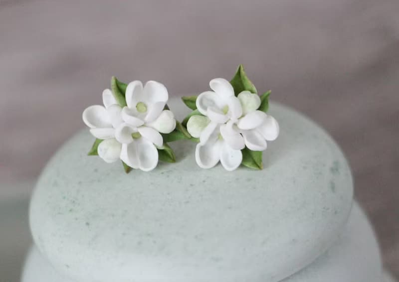 Wedding earrings Flower earrings Gift for girl Cute earrings