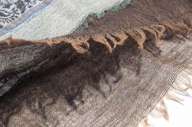 喀什米爾Cashmere/水煮羊毛披肩/針織圍巾/刺繡圍巾/羊絨披巾-花